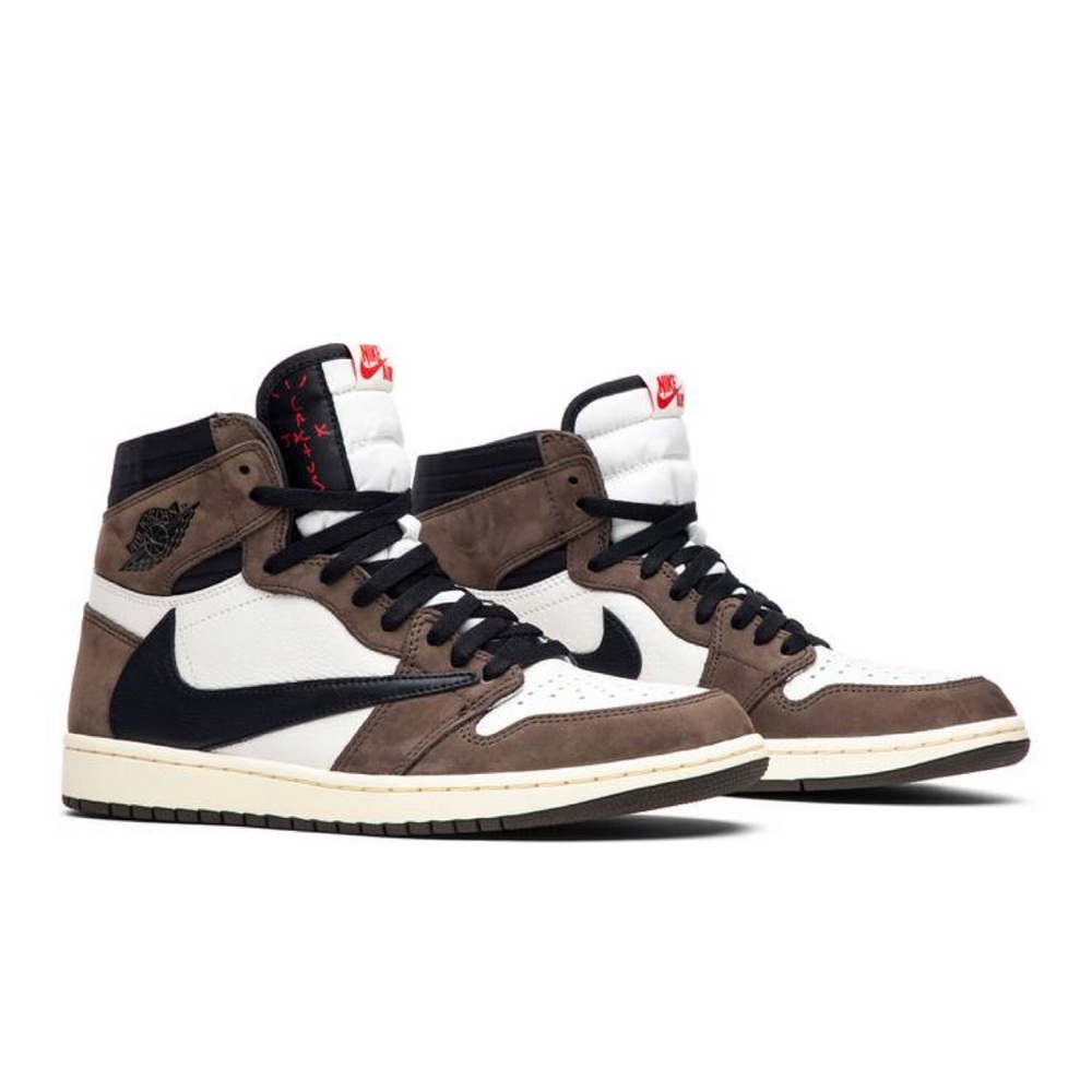 Travis Scott x Air Jordan 1 Retro High OG 'Mocha' size US M 7.0 (woman size 8.5)